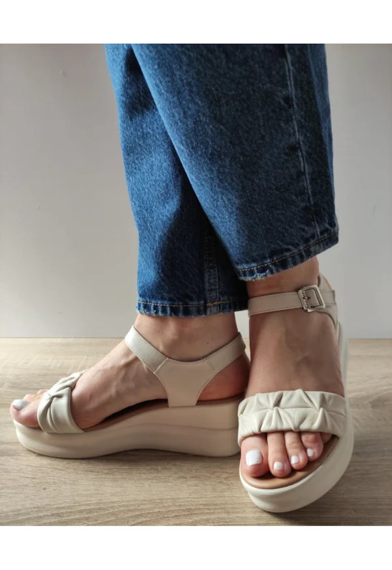 Sandale Casual Dama  49008 Crem - Crem