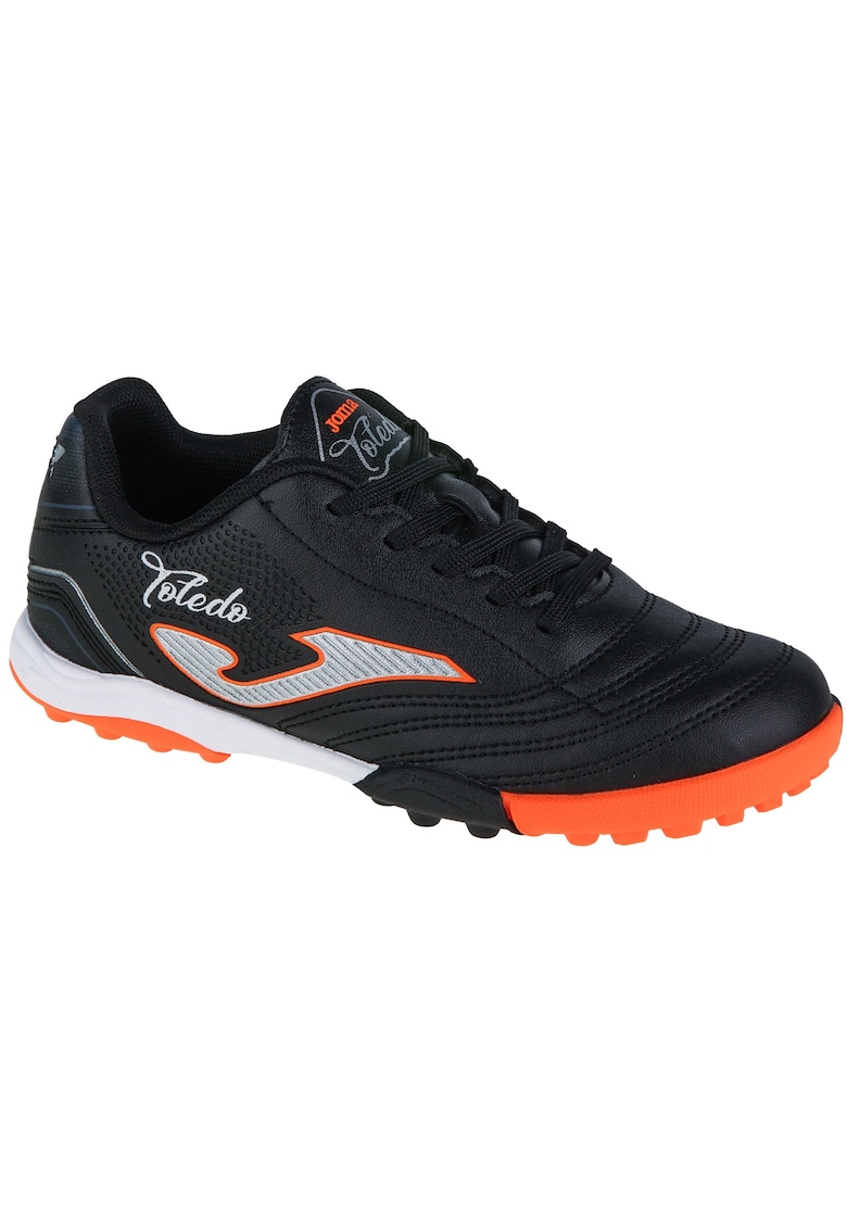 Ghete fotbal copii Toledo JR pentru teren sintetic TOJS2401TF -  38 EU - Negru