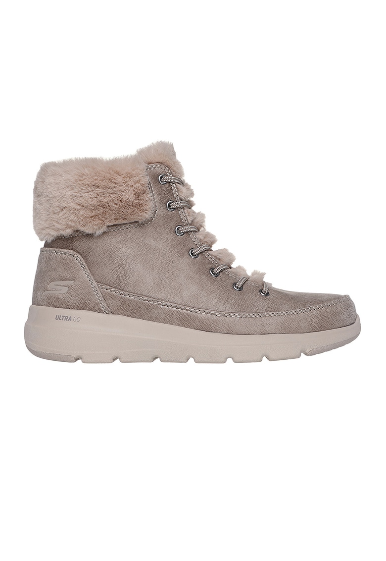 Ghete de piele ecologica On-The-Go - Maro taupe deschis