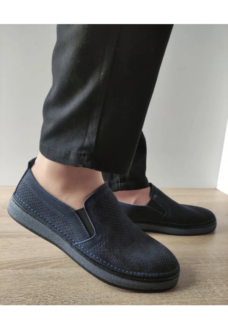 Pantofi Casual Perforati Barbati  B69-320 Bleumarin - Albastru - Albastru