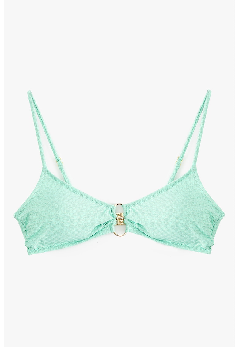 Sutien de baie stralucitor - Auriu/Verde menta