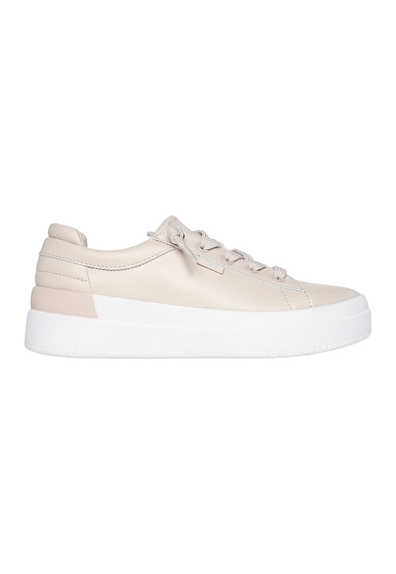 Pantofi sport de piele ecologica D'Vine Sky - Alb fildes