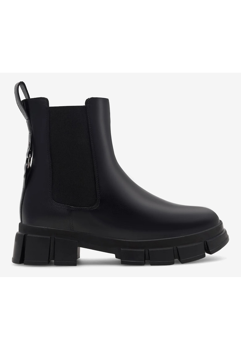 Ghete fete  5905588156055 - Piele naturala - 34 EU - Negru