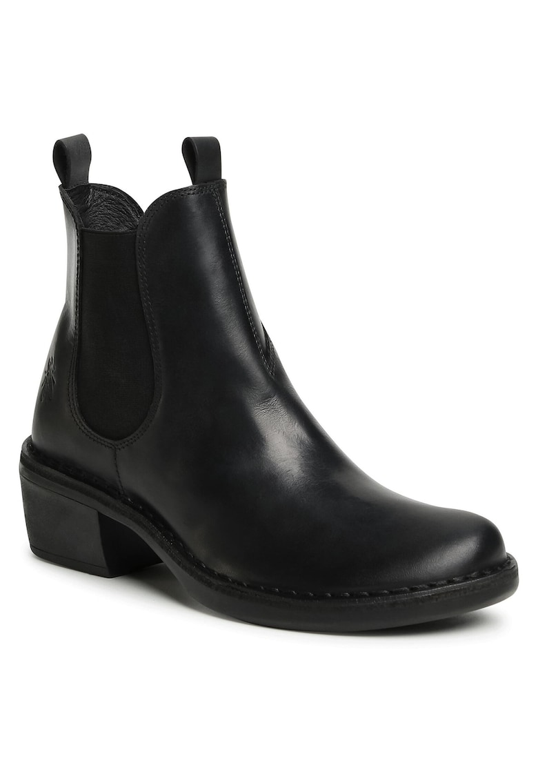 Botine dama  MEME030FLY - Piele naturala - 39 EU - Negru