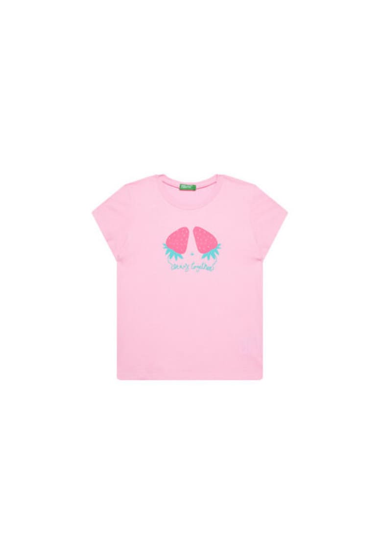 Tricou pentru fete  3JERG10J3 - Bumbac - Roz - Roz