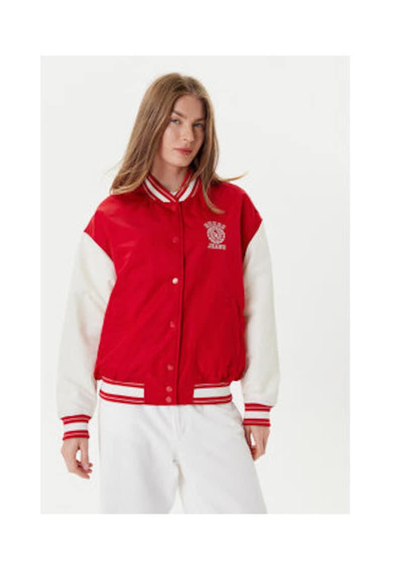 Jacheta varsity cu design colorblock