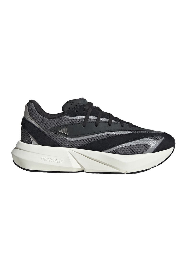 Pantofi sport cu insertii de piele intoarsa Lightblaze - Negru/Argintiu