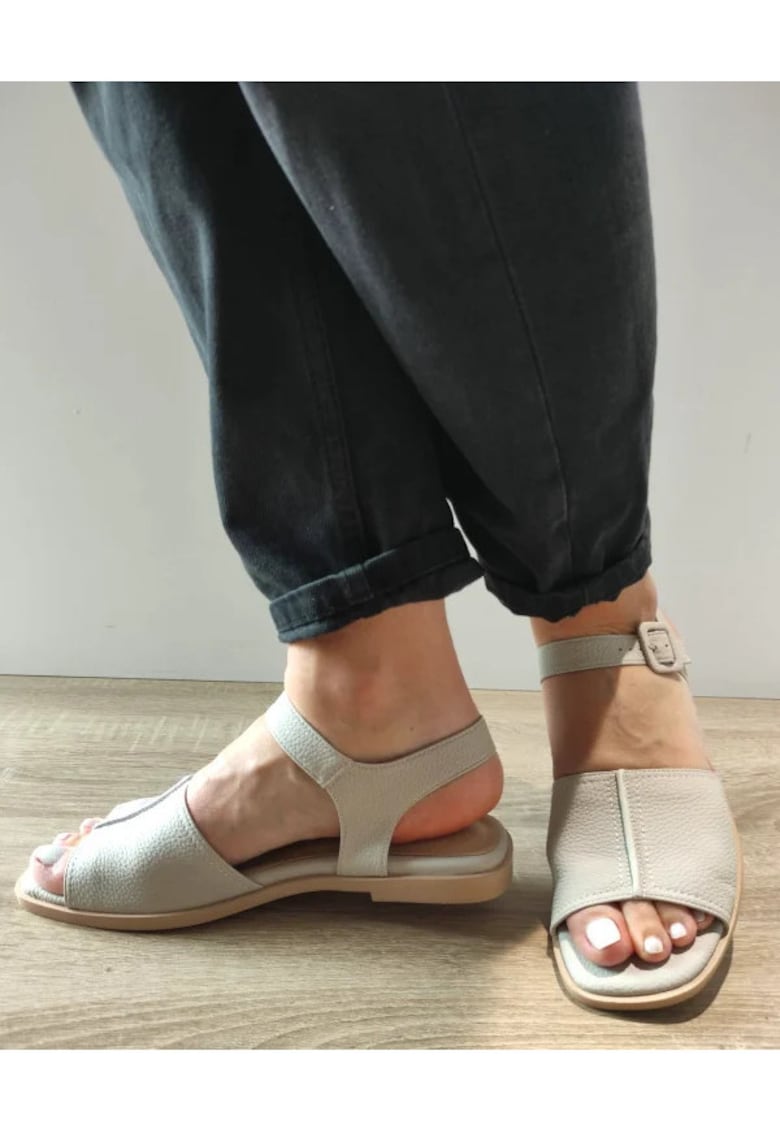 Sandale Casual Dama  60031A 52-N Gri Deschis - Gri - Gri