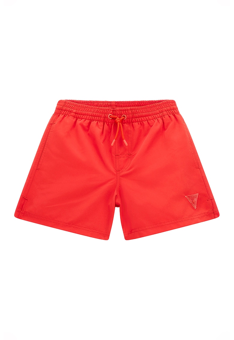 Pantaloni scurti de baie cu snur - Rosu vermillion