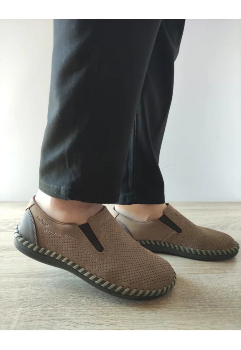 Pantofi Casual Perforati Barbati  B2460-25 - Maro - Maro