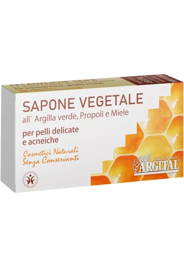 Sapun antiacnee  cu argila verde - propolis si miere - 100g