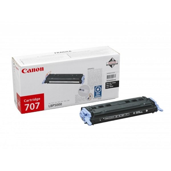 Toner laser Canon 707 - Negru, 2000 pagini, LBP-5000