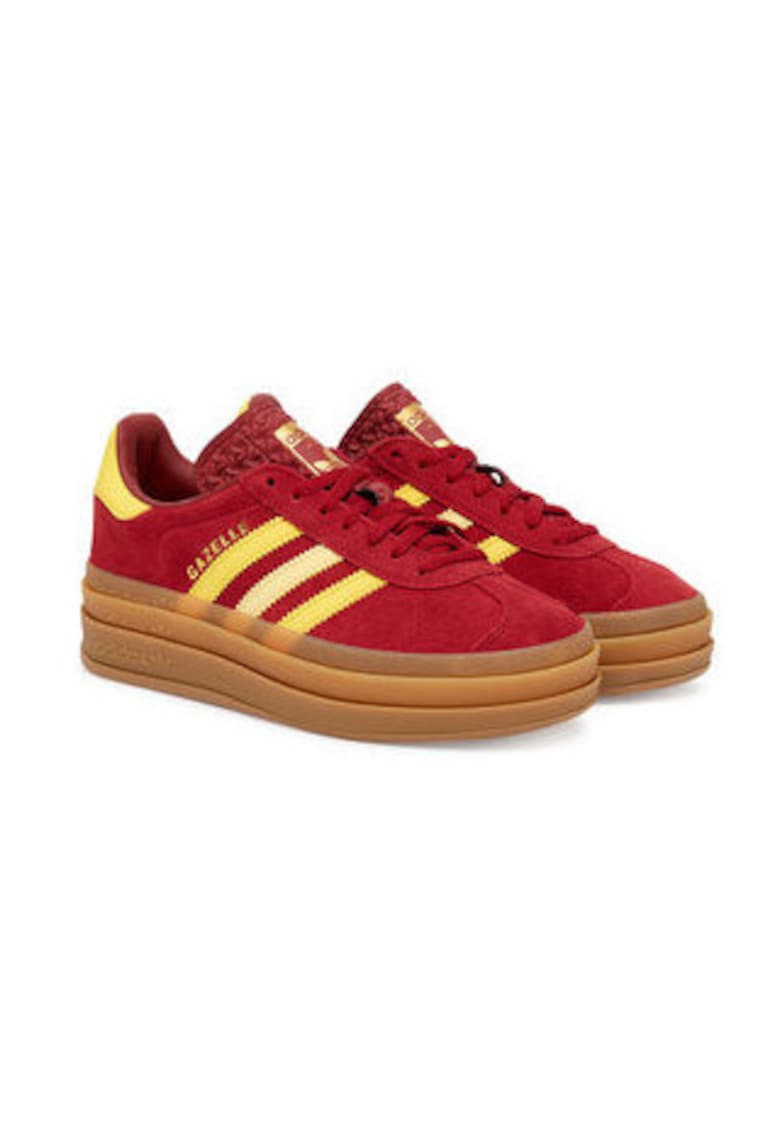 Oferte la Pantofi sport cu platforma din piele intoarsa Gazelle