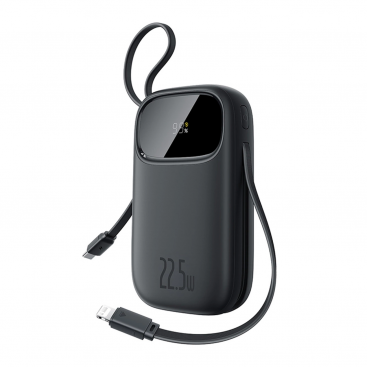Baterie Externa EnerFill FC31 10000mAh 22.5W QC + PD 1 x Lightning - 1 x USB-A - 2 x USB-C Negru