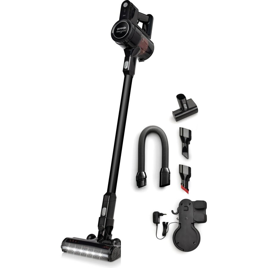 Aspirator Vertical fara Fir SVC216FMLBKII Capacitate Colectare 0.5L  21.6V  Autonomie Max 45 Minute Iluminare LED Negru