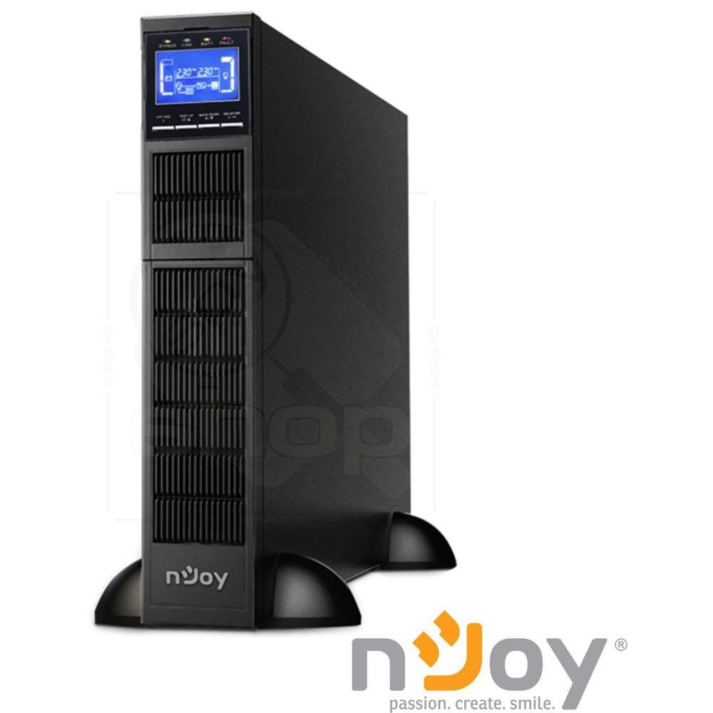UPS nJoy Balder 6000, 6000VA/6000 W, On-line, LCD Display, Management, Rack/Tower, Dubla conversie, 2U, Nu are baterie inclusa, PWUP-OL06KBA-AZ01B