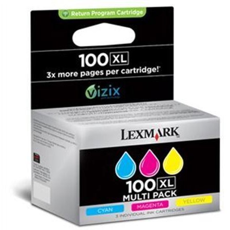 Tus imprimanta Lexmark No 100XL 3pack CMY