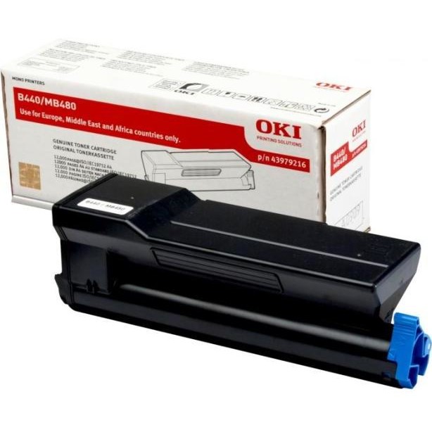 Toner OKI negru| 12000pag | B440/MB480