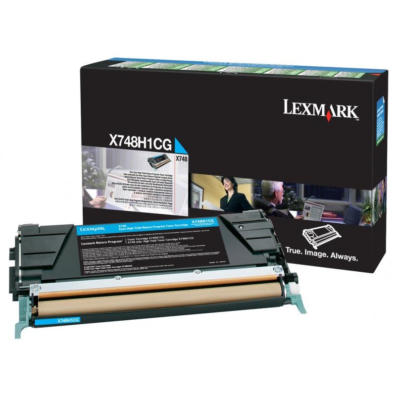 Cartus  toner cyan de mare capacitate LEXMARK X748H1CG
