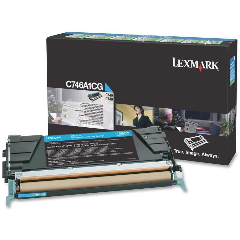 Cartus toner Lexmark C746A1CG, Cyan, 7 k