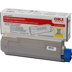 Toner Oki Galben| 6000pag | C5850/5950/Mc560