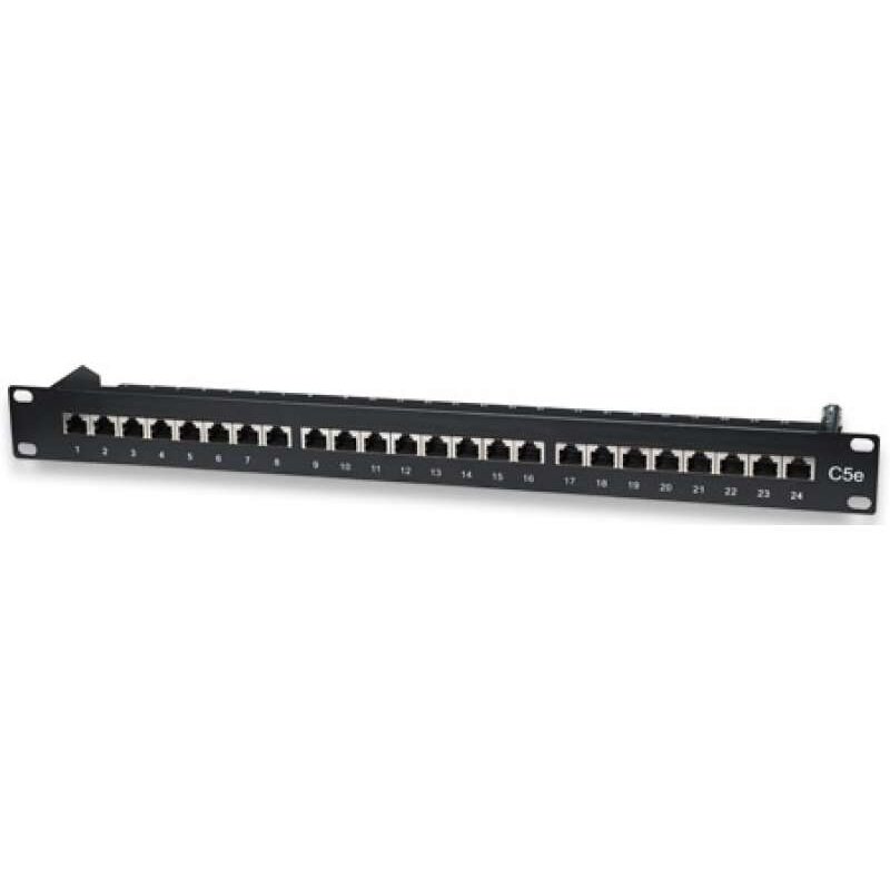 Patch Panel Intellinet 24 porturi, FTP, Cat5e ecranat, 1U pentru rack 19 513487