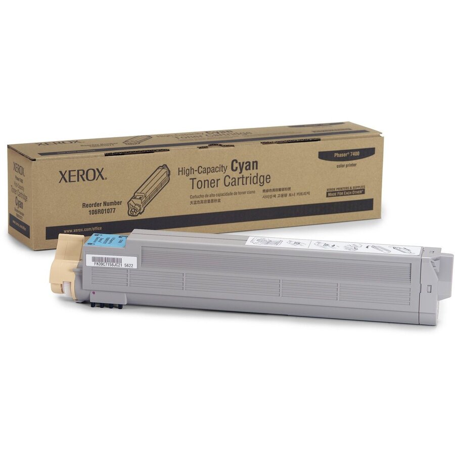 CARTUS TONER CYAN 106R01077 18K ORIGINAL XEROX PHASER 7400