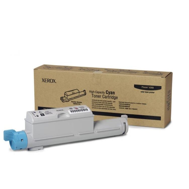 CARTUS TONER CYAN 106R01218 12K SN ORIGINAL XEROX PHASER 6360N