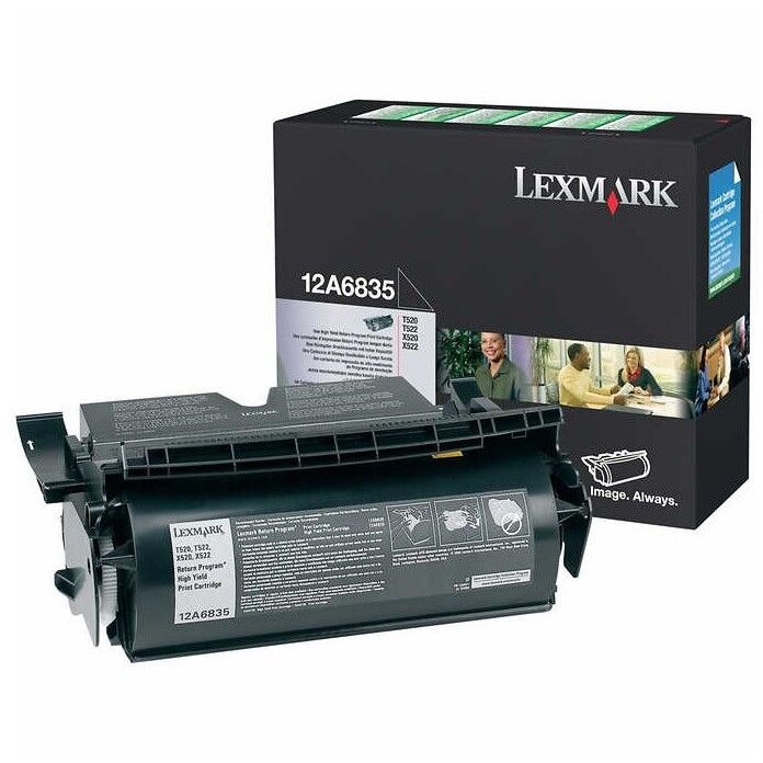 CARTUS TONER RETURN 12A6835 20K ORIGINAL LEXMARK OPTRA T520