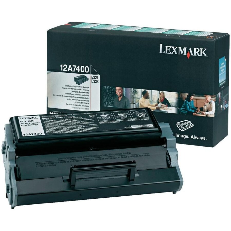 CARTUS TONER RETURN 12A7400 3K ORIGINAL LEXMARK OPTRA E321