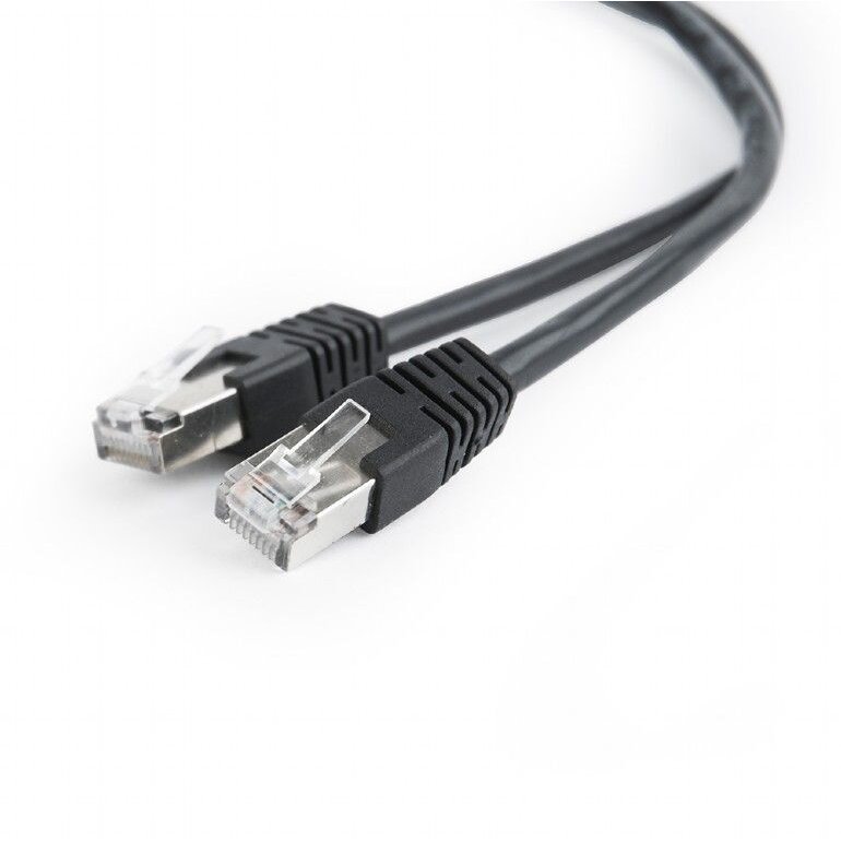 GEMBIRD PP22-1M/BK Gembird patchcord RJ45, cat.5e, FTP, 1m, black