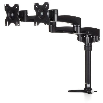 Suport monitor Startech ARMDUAL, 12-24inch, Negru