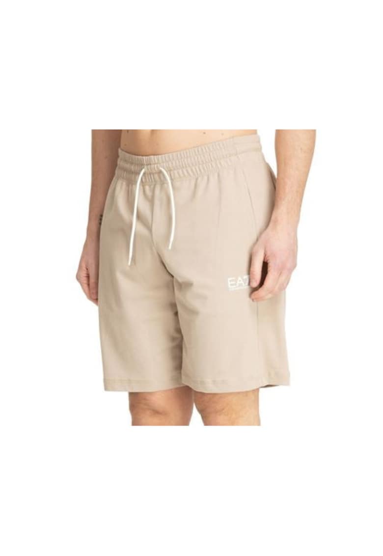 Pantaloni scurti cu logo si snur