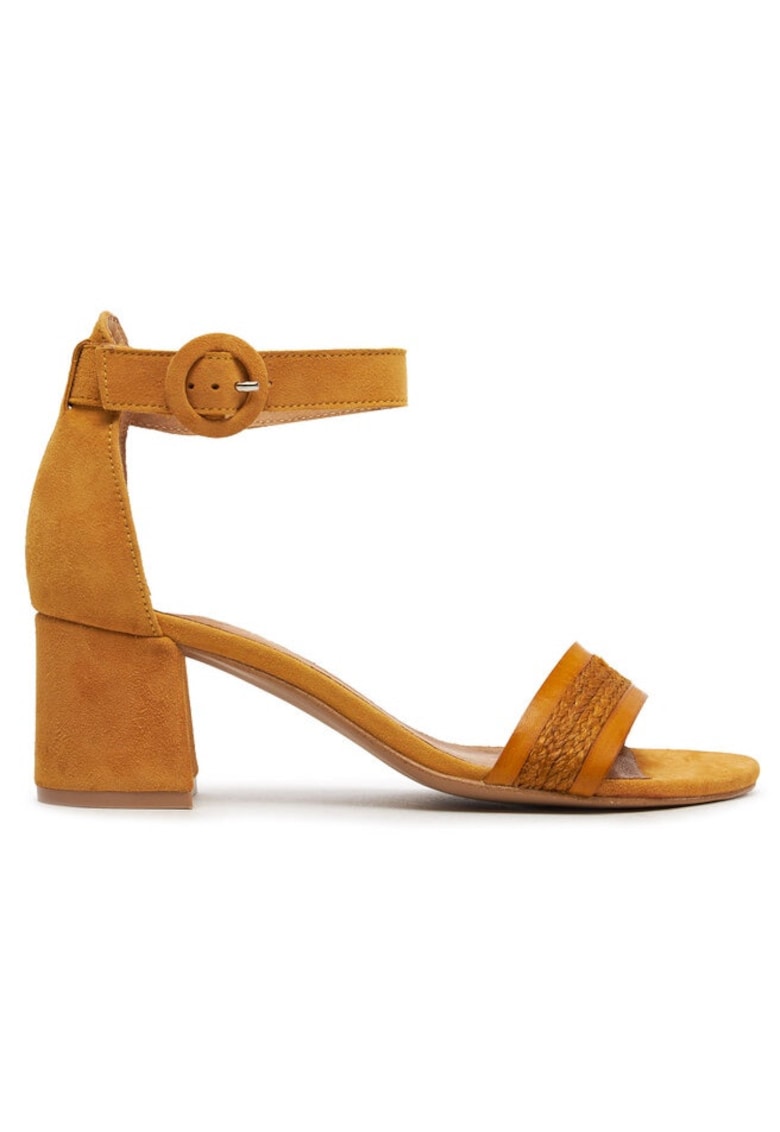 Sandale dama - 47302 -  Piele naturala - Galben