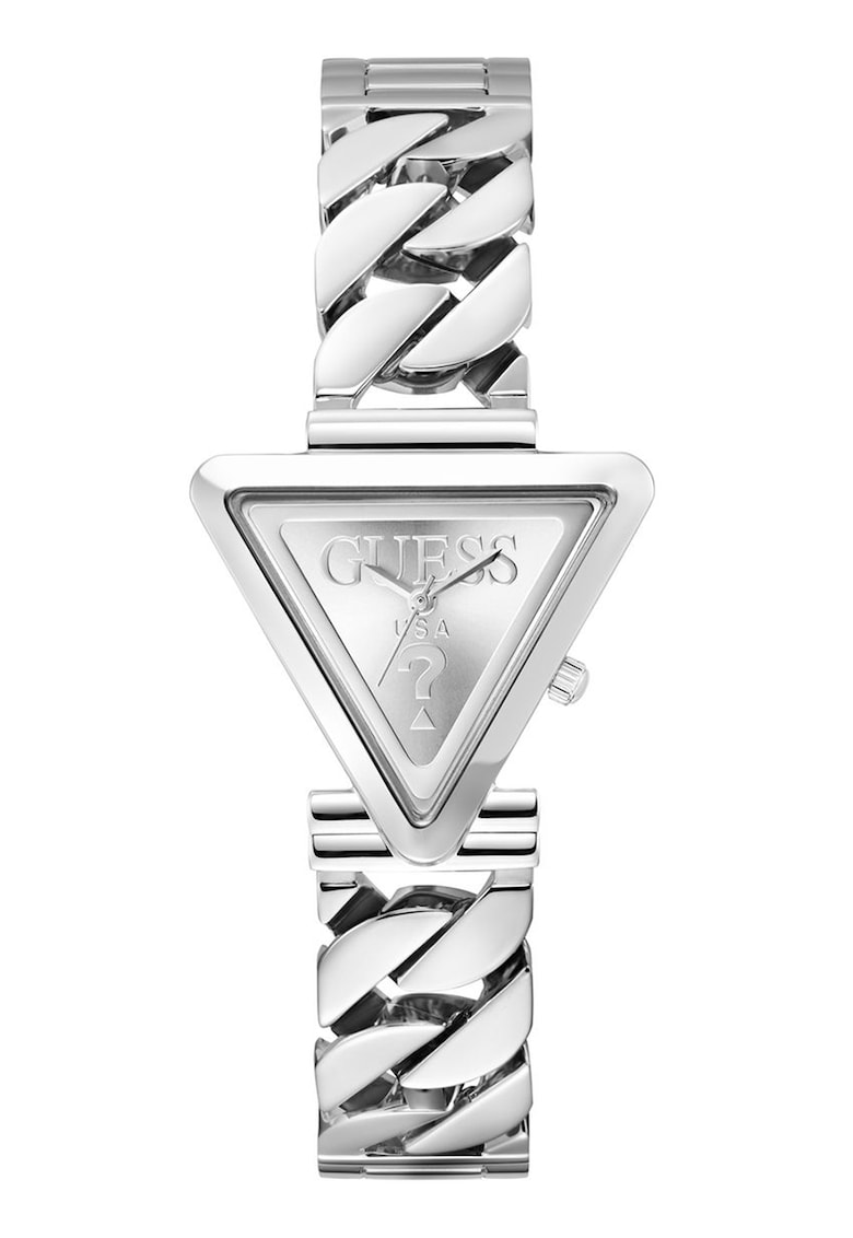 Ceas quartz triunghiular - Argintiu