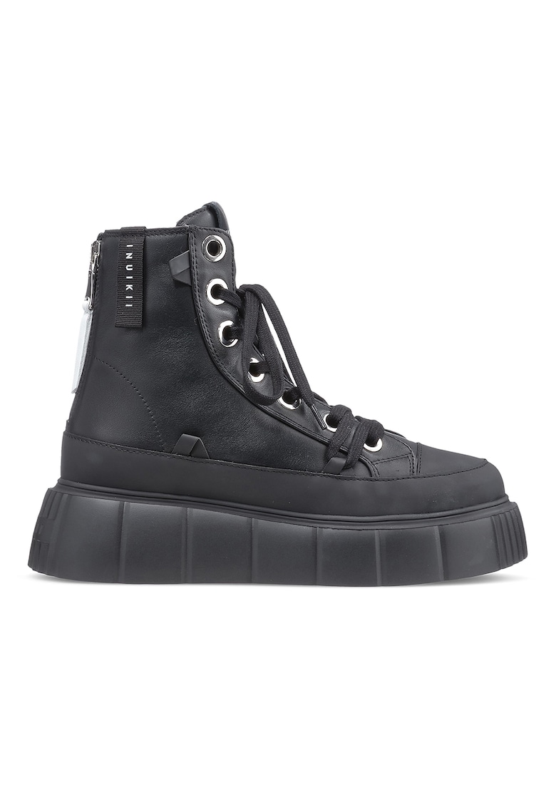 Pantofi sport high-top de piele Matilda - Negru