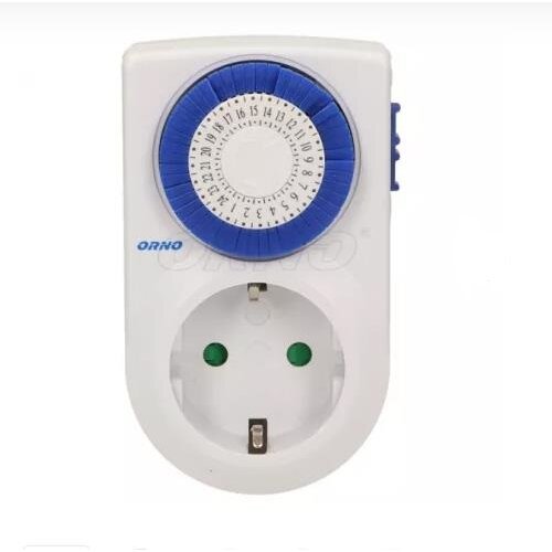 Priza Programabila OR-PRE-427(GS) 230V 16A 24H Alb/Albastru