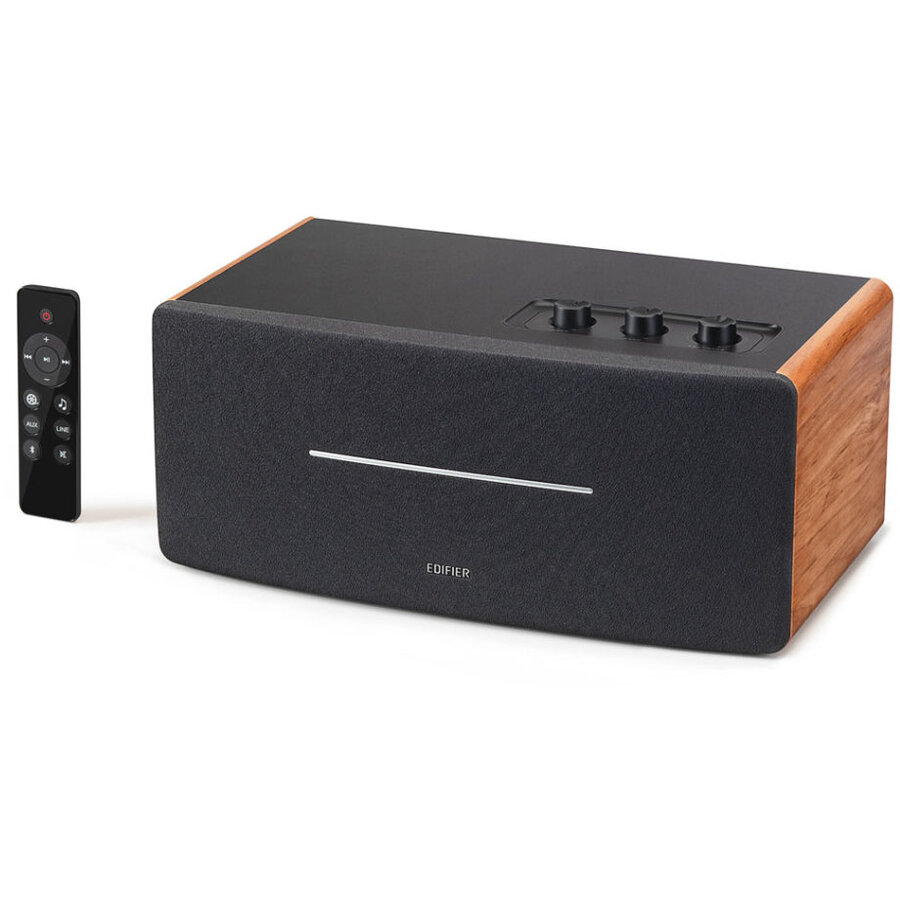 Boxe Desktop RMS 70W (2 x 20W + 2 x 15W) Bluetooth 5.0 RCA AUX Line-Out Maro/Negru