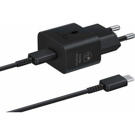 Incarcator Retea Cu Cablu USB-C  25W 3A 1 x USB-C Negru