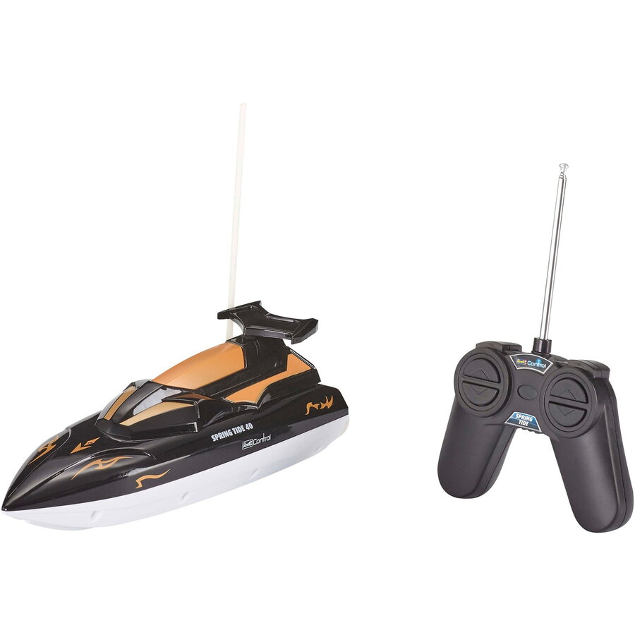 Jucarie Mini Speedboat SPRING TIDE 40, RC black/white