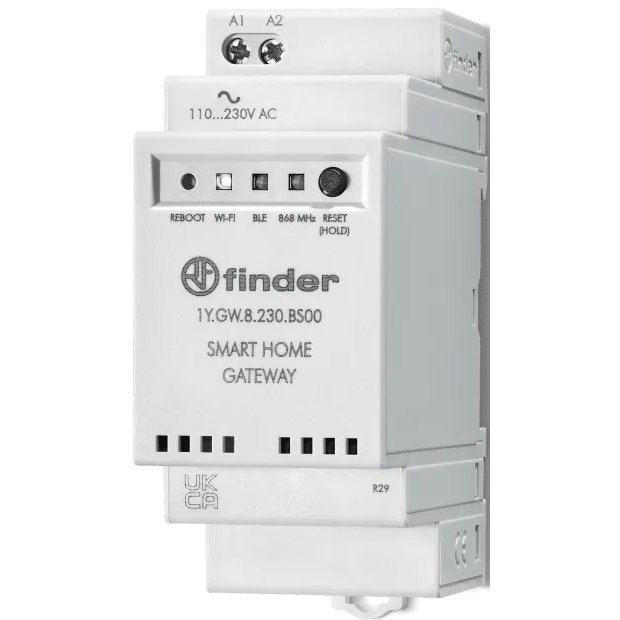 Gateway Modular Yesly, Finder 1Y.GW.8.230.BS00, WiFi 2.4 GHz, Bluetooth, 230 VCA, montaj sina