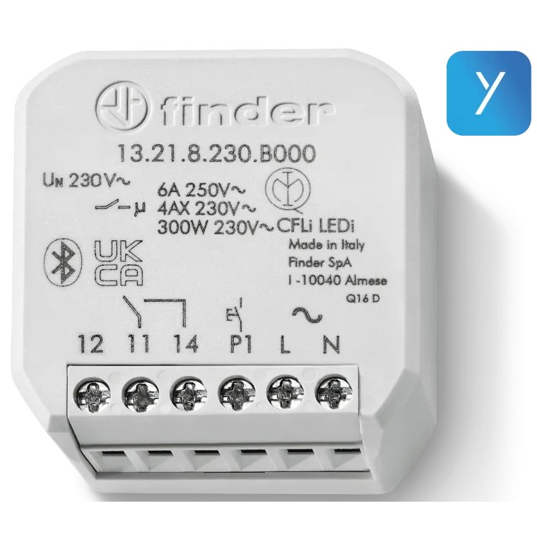 Releu multifunctional Yesly, Finder 13.21.8.230.B000, Bluetooth, 16 A, 230 VCA, montaj in doza