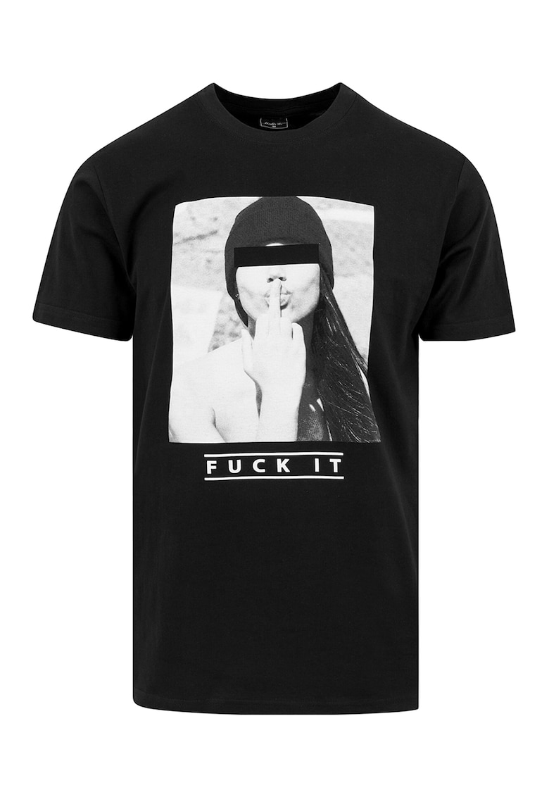 Oferte la Tricou cu decolteu la baza gatului si imprimeu foto