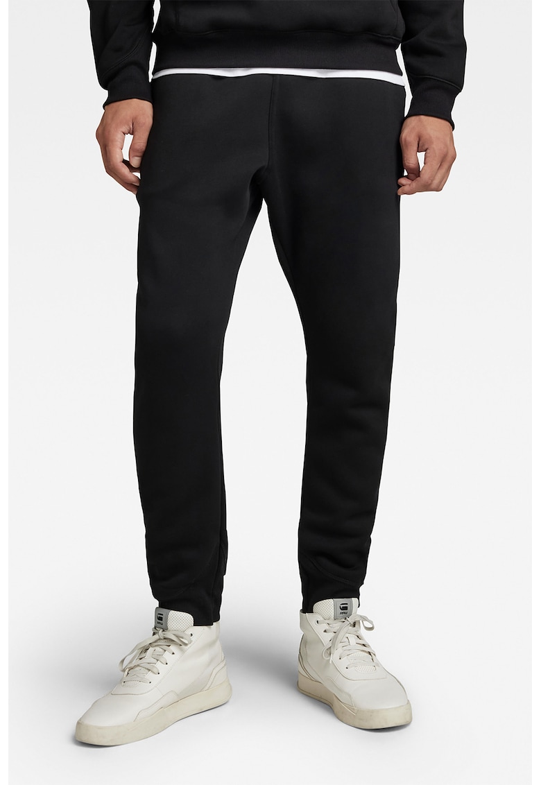 Pantaloni de trening cu snur in talie Premium Core - Negru