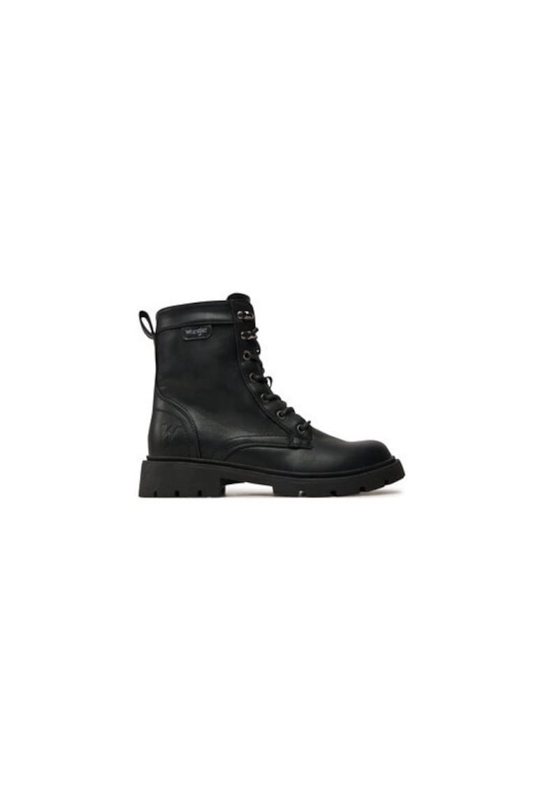 Ghete dama  304836633 - Piele ecologica - Negru - Negru