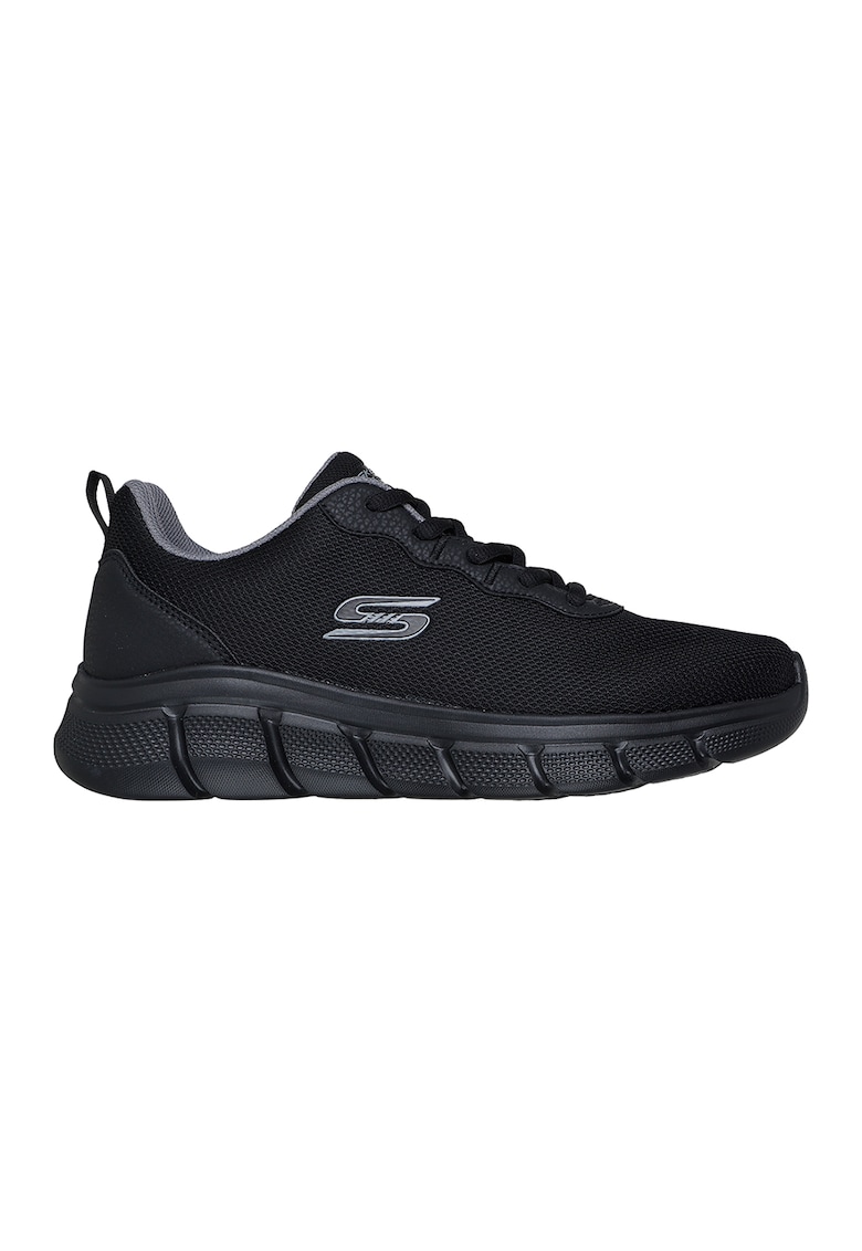 Pantofi sport Bobs Flex cu insertii de plasa - Negru