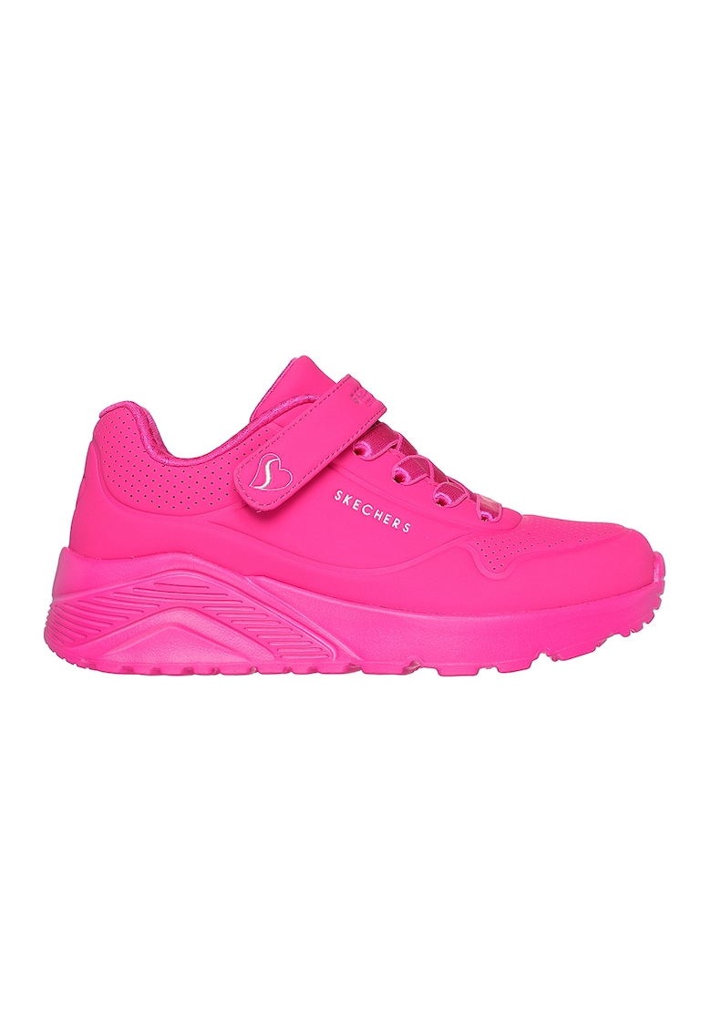 Pantofi sport Uno Lite din piele ecologica cu velcro - Fucsia