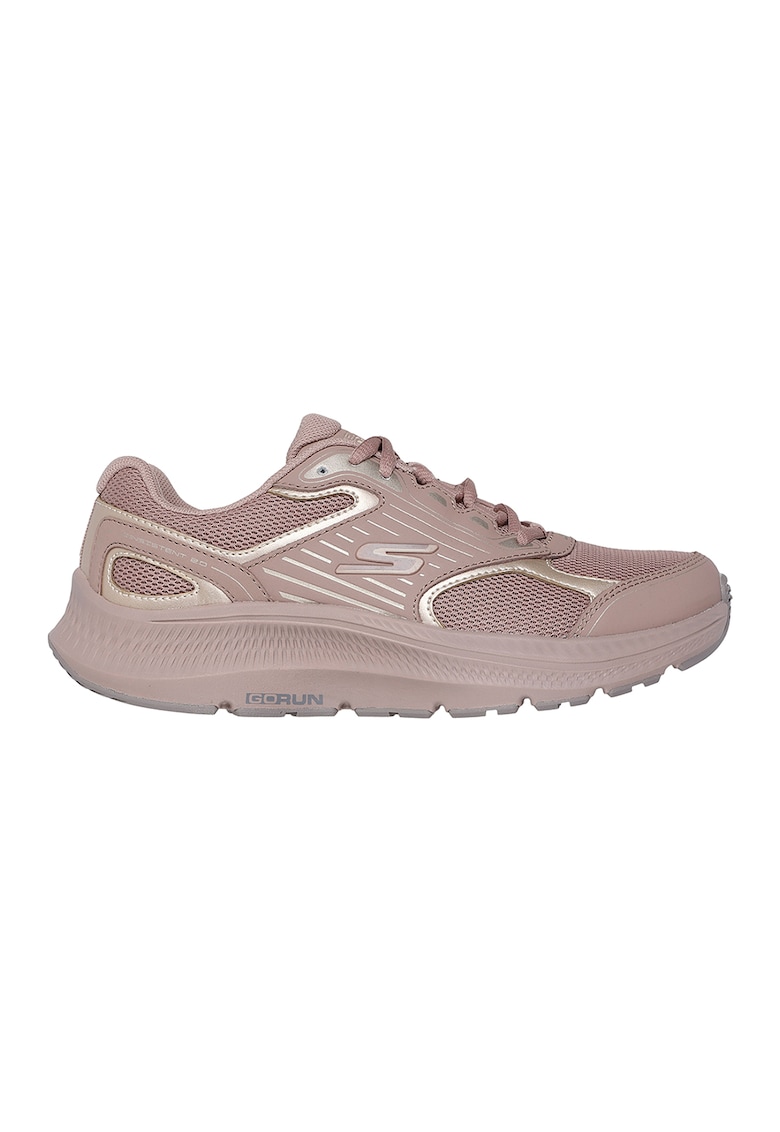 Pantofi sport Go Run Consistent 2.0 - Advan din material textil cu garnituri de piele - Auriu/Maro taupe deschis