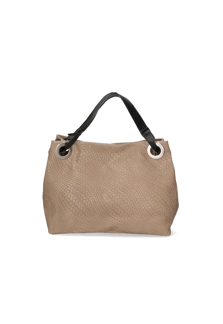 Geanta de piele cu aspect texturat