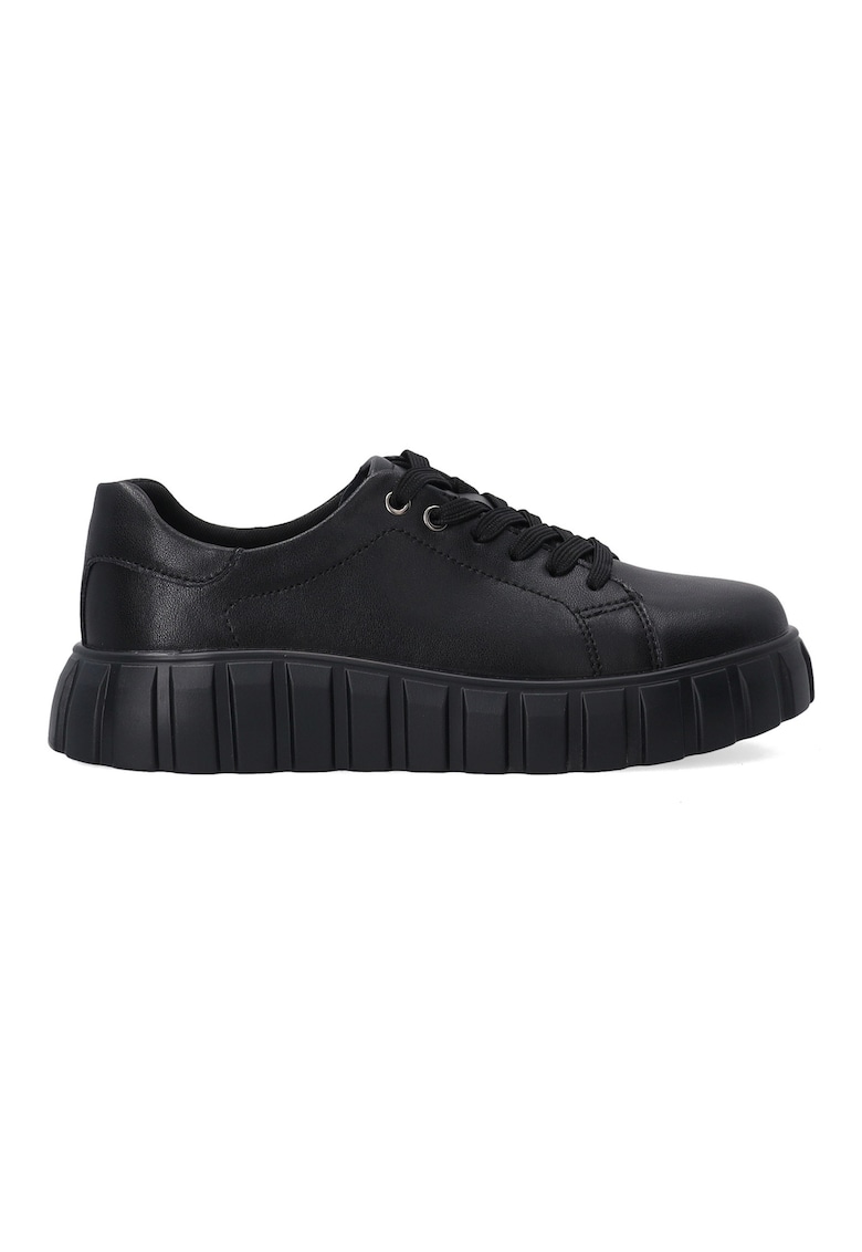 Pantofi flatform din piele